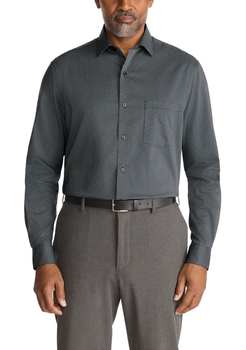 Mens Ultra Wrinkle Free Regular Fit Dress Shirt