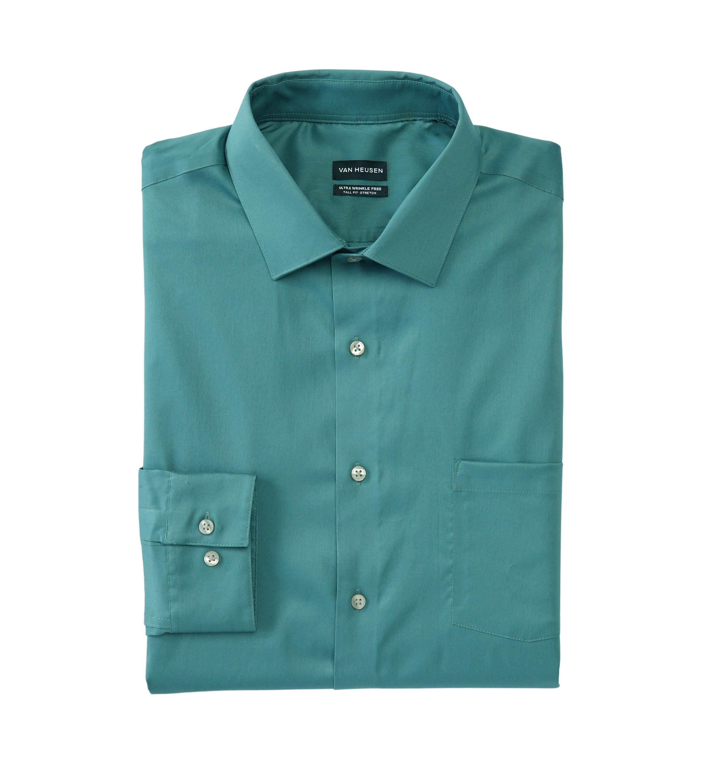 belk van heusen dress shirts Van Heusen Men's Dress Shirt Regular Fit Ultra Wrinkle Free FLEX Collar Stretch Solid