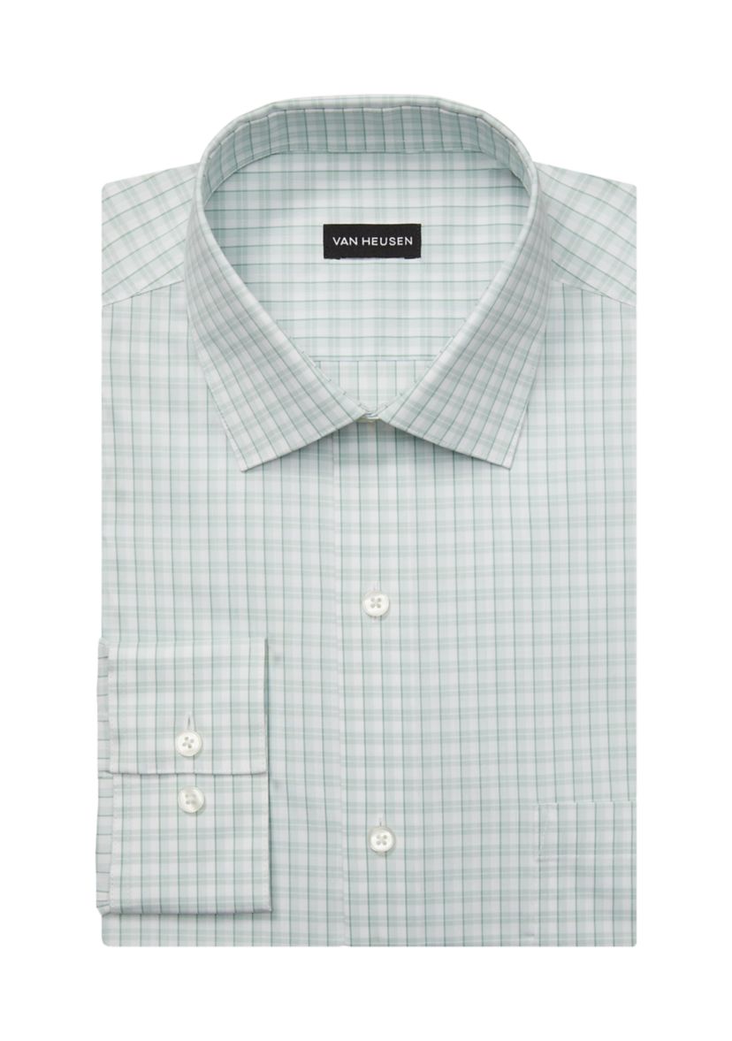 Mens Tall Ultra Wrinkle Free Stretch Collar Shirt