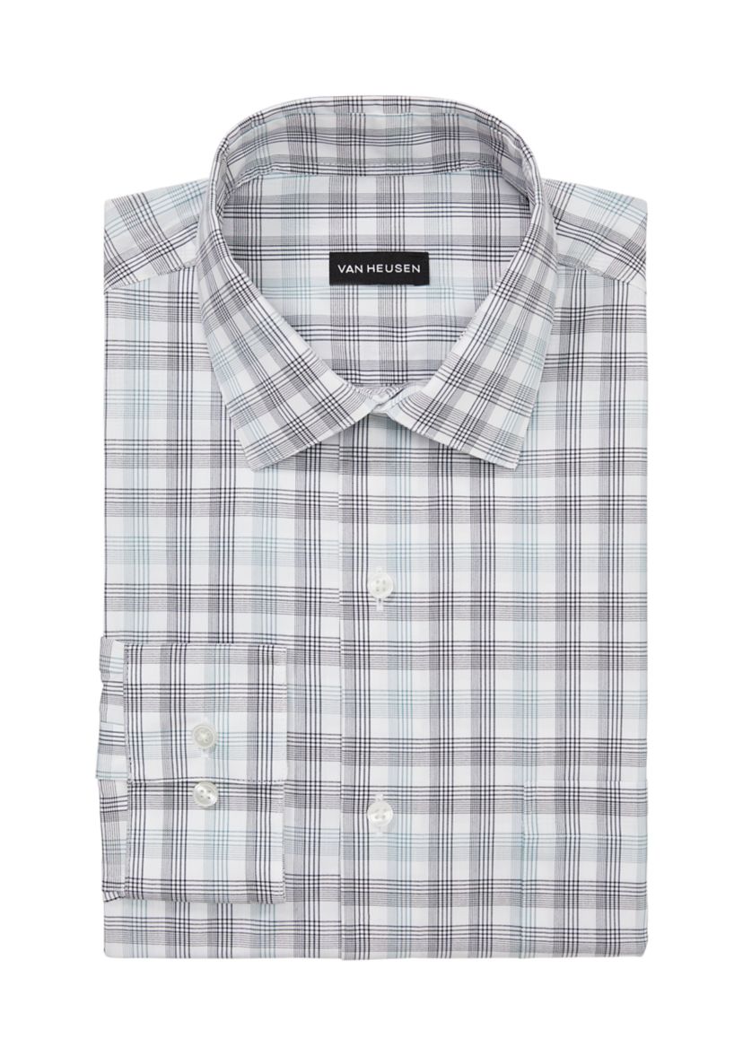 Mens Big Ultra Wrinkle Free Stretch Collar Shirt