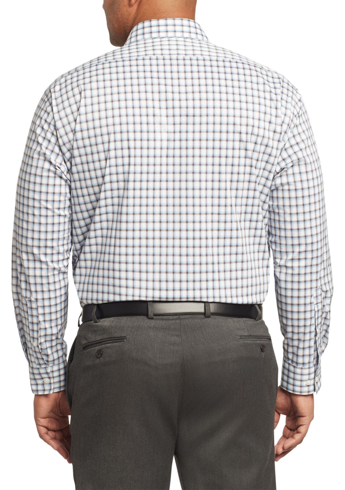 Mens Big Ultra Wrinkle Free Stretch Collar Shirt