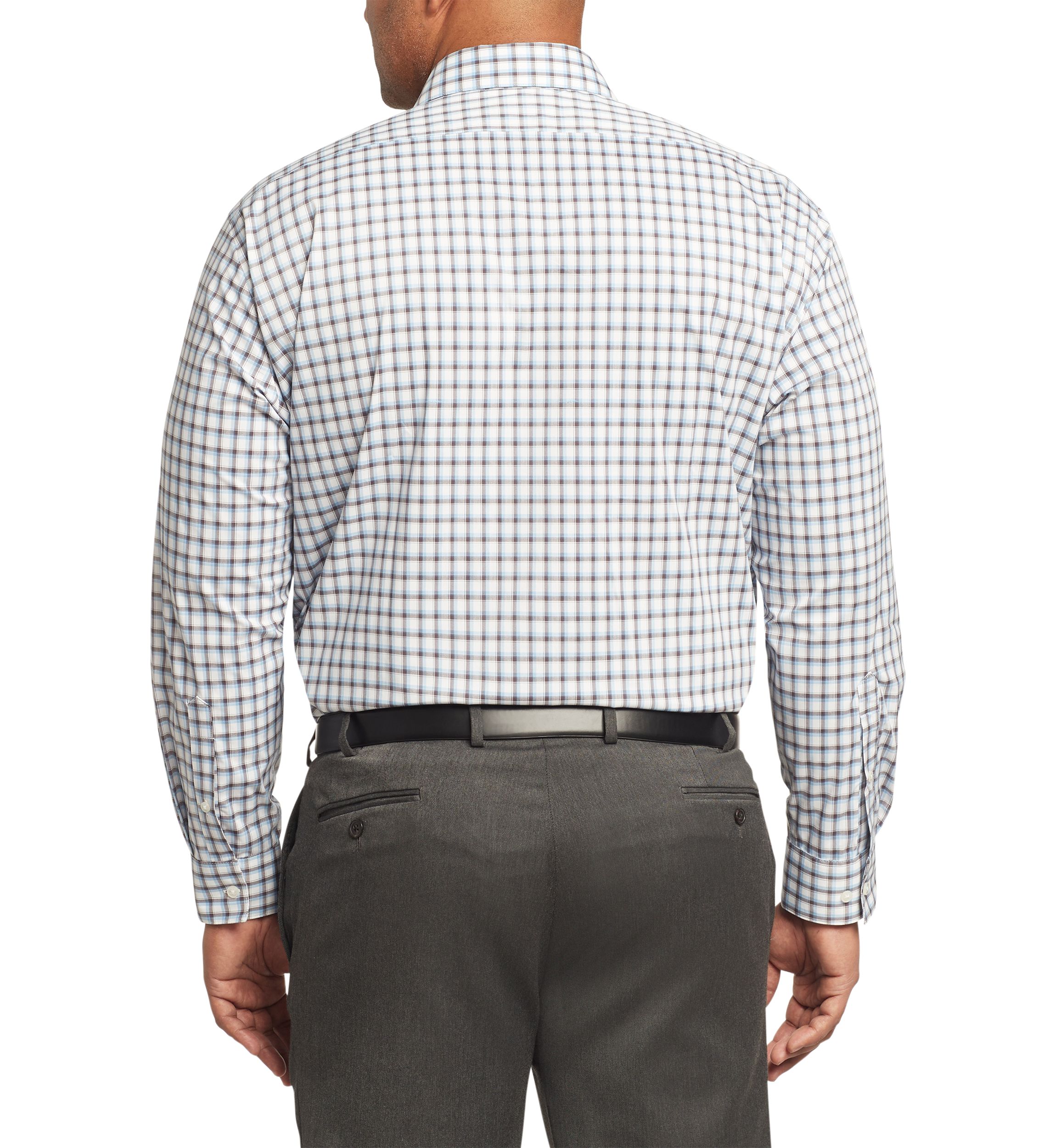 Mens Big Ultra Wrinkle Free Stretch Collar Shirt