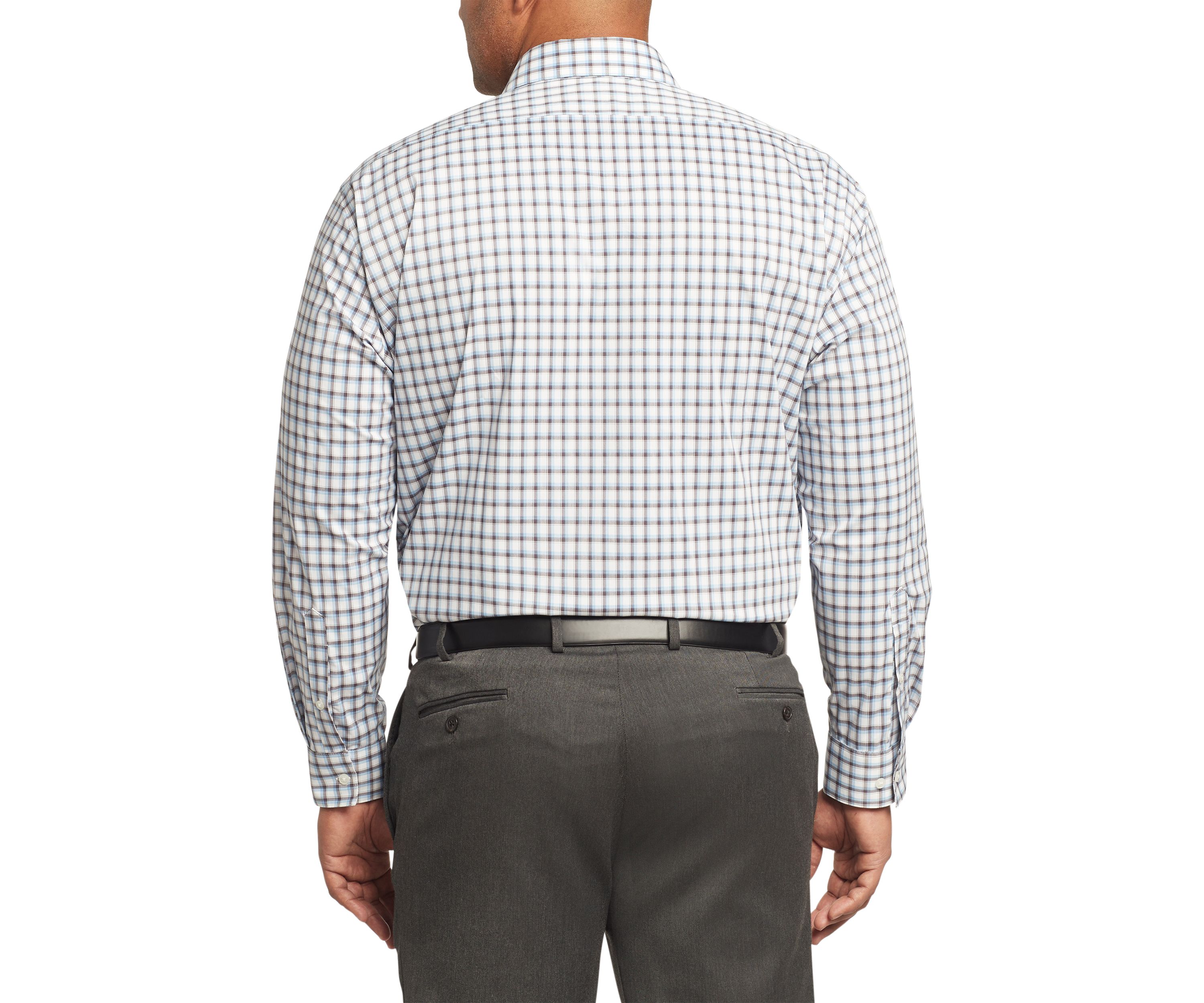 Mens Big Ultra Wrinkle Free Stretch Collar Shirt