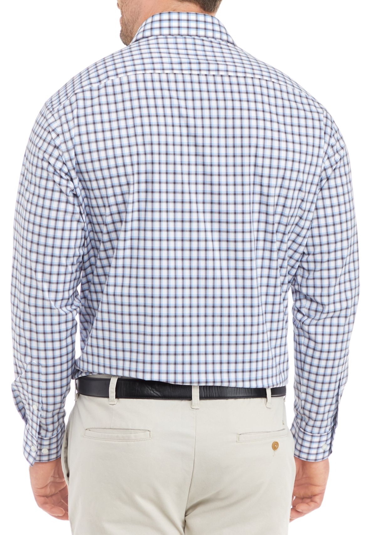 Mens Tall Ultra Wrinkle Free Stretch Collar Shirt