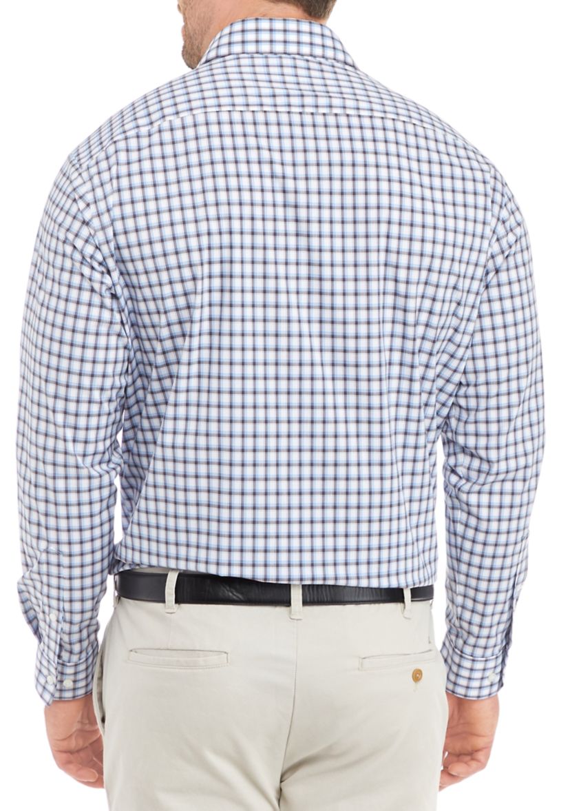 Mens Tall Ultra Wrinkle Free Stretch Collar Shirt