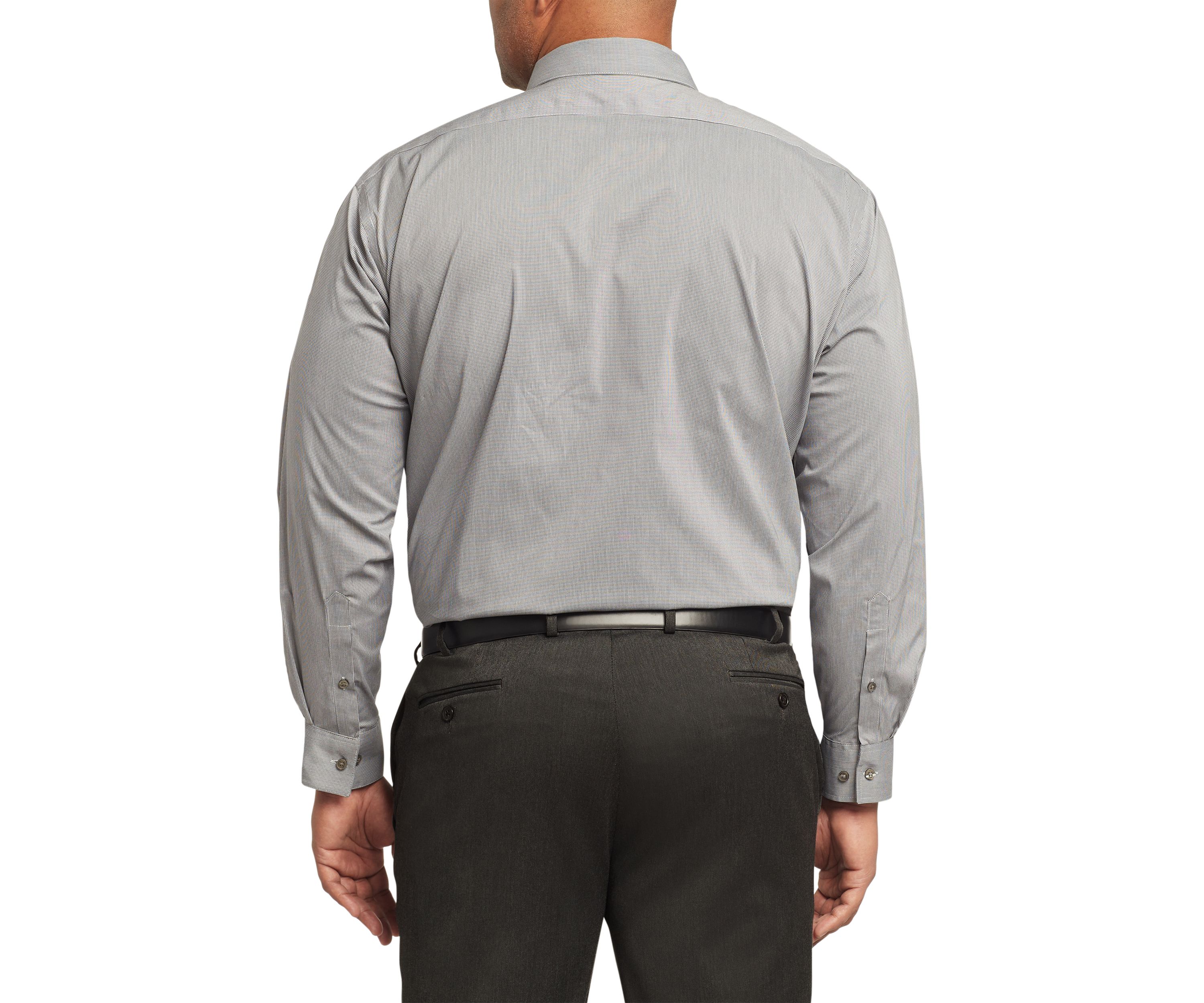 Mens Big Ultra Wrinkle Free Stretch Collar Shirt