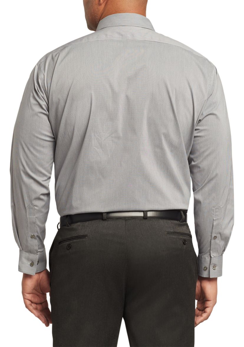 Mens Big Ultra Wrinkle Free Stretch Collar Shirt