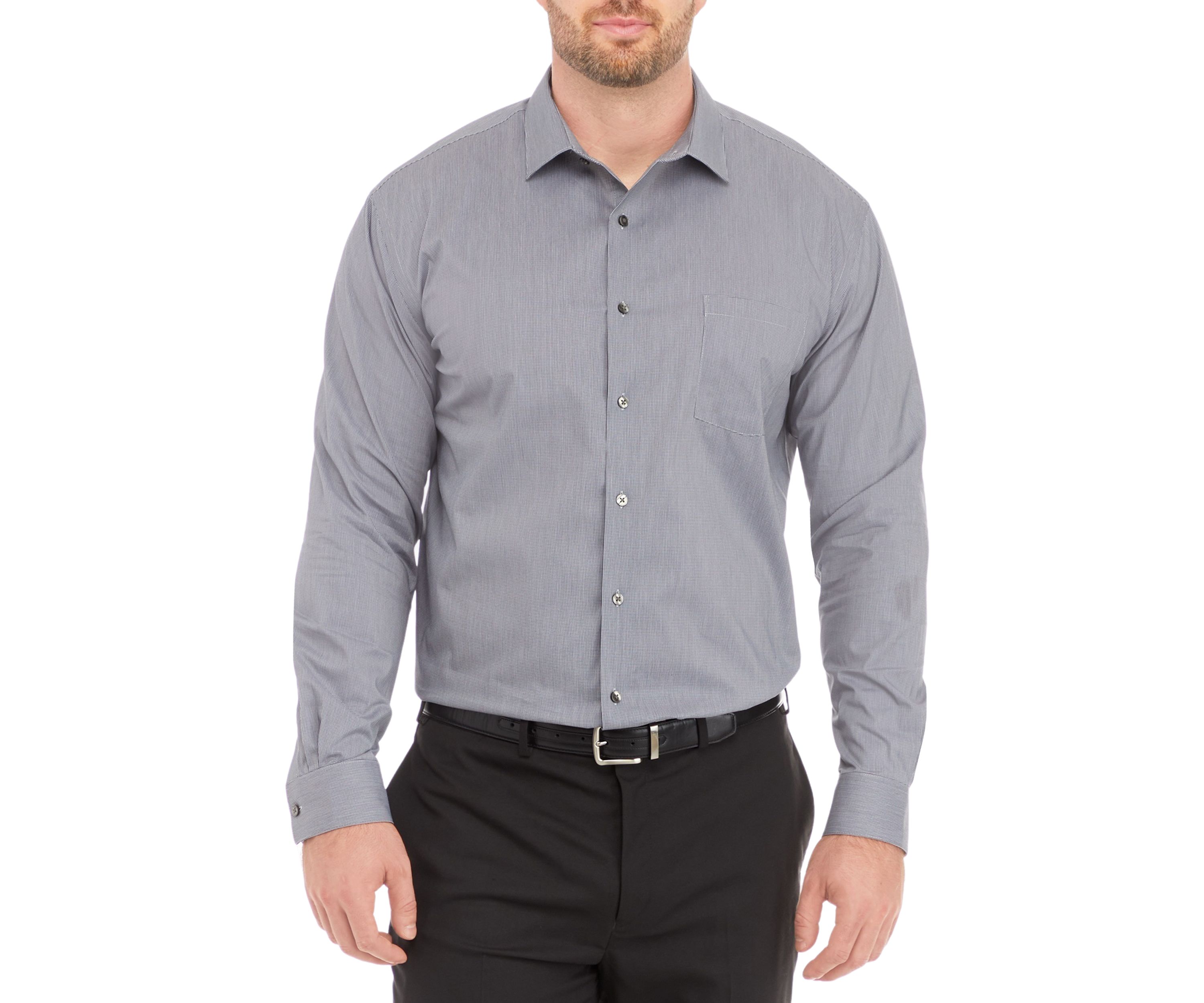 Mens Tall Ultra Wrinkle Free Stretch Collar Shirt