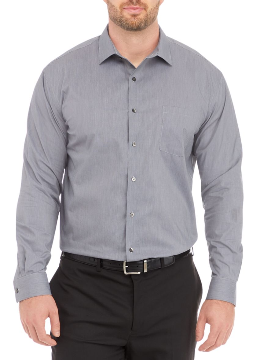 Mens Tall Ultra Wrinkle Free Stretch Collar Shirt