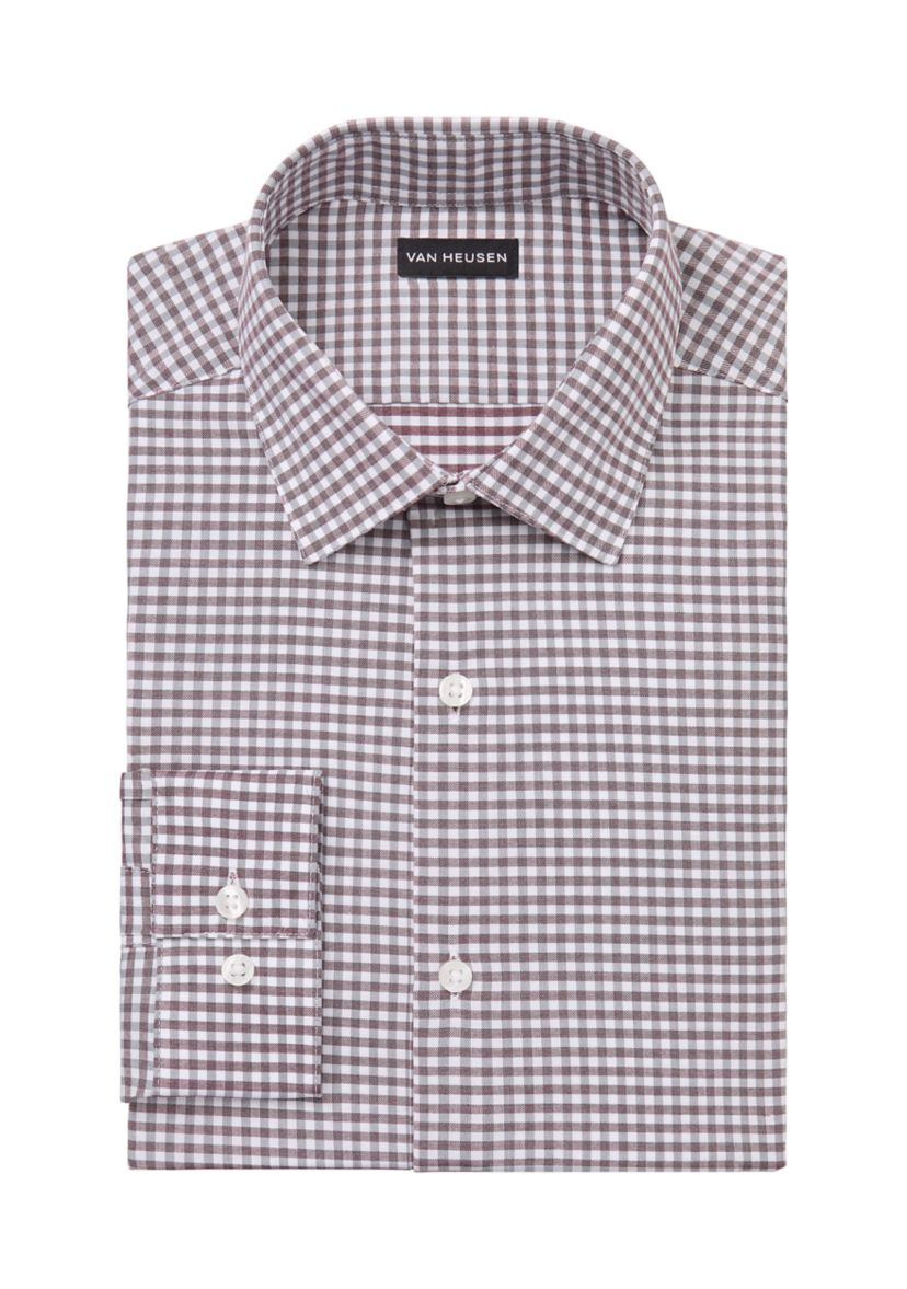 Mens Comfort Performance Slim Fit Dress Shirt