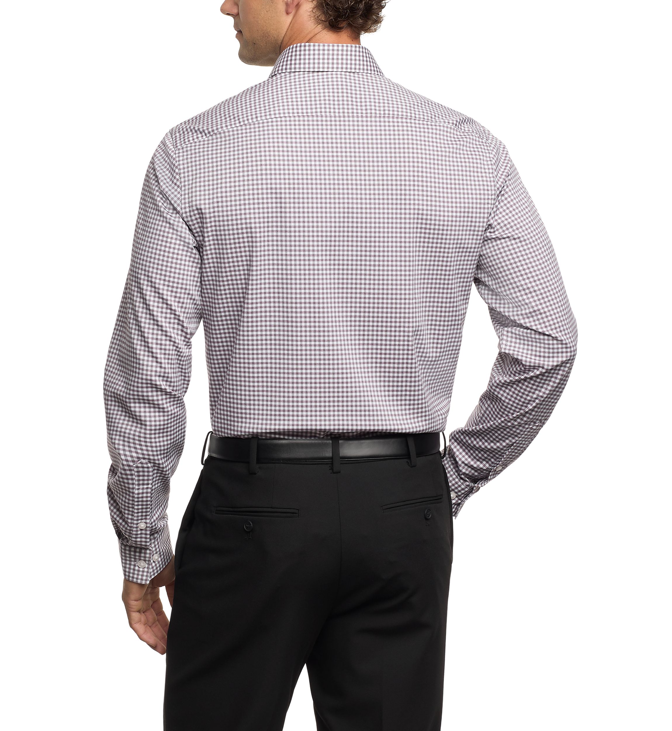 Mens Comfort Performance Slim Fit Dress Shirt