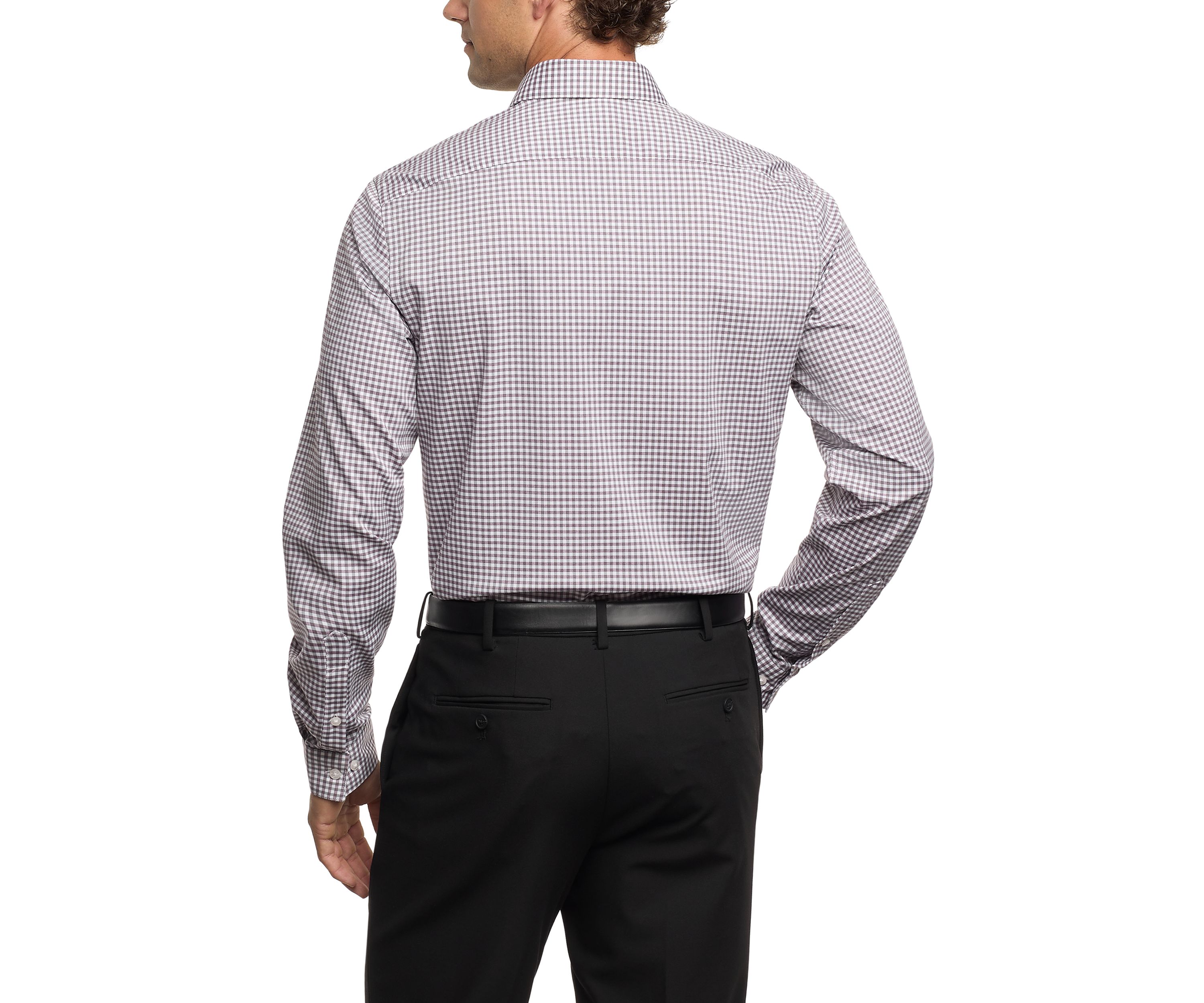 Mens Comfort Performance Slim Fit Dress Shirt