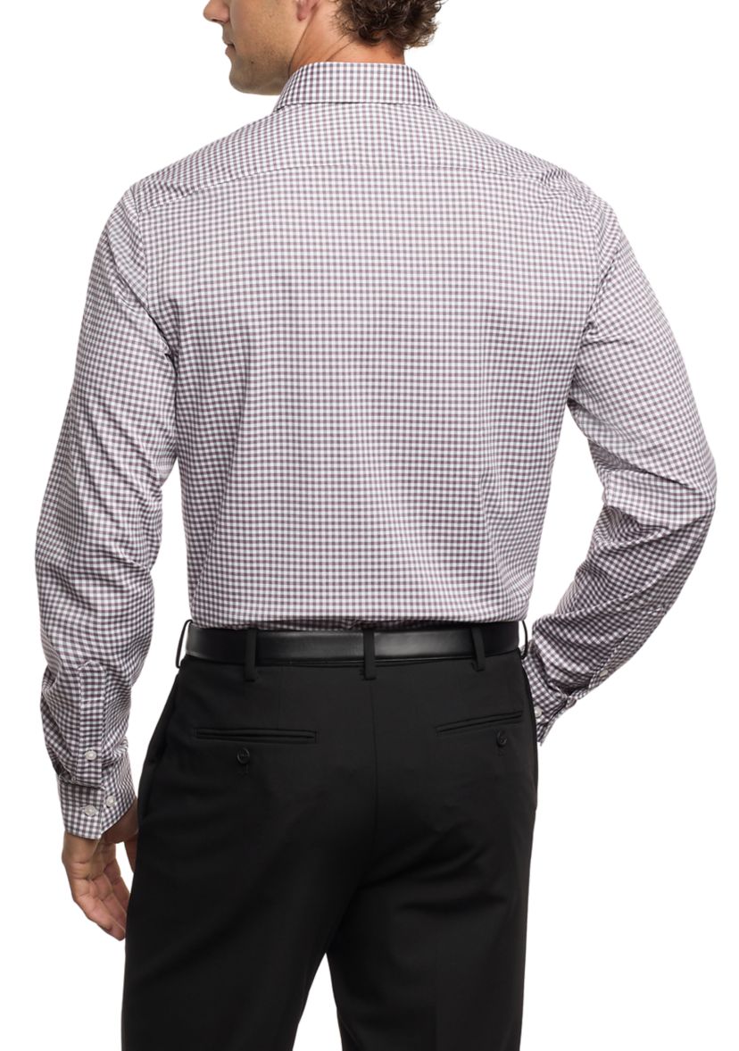 Mens Comfort Performance Slim Fit Dress Shirt