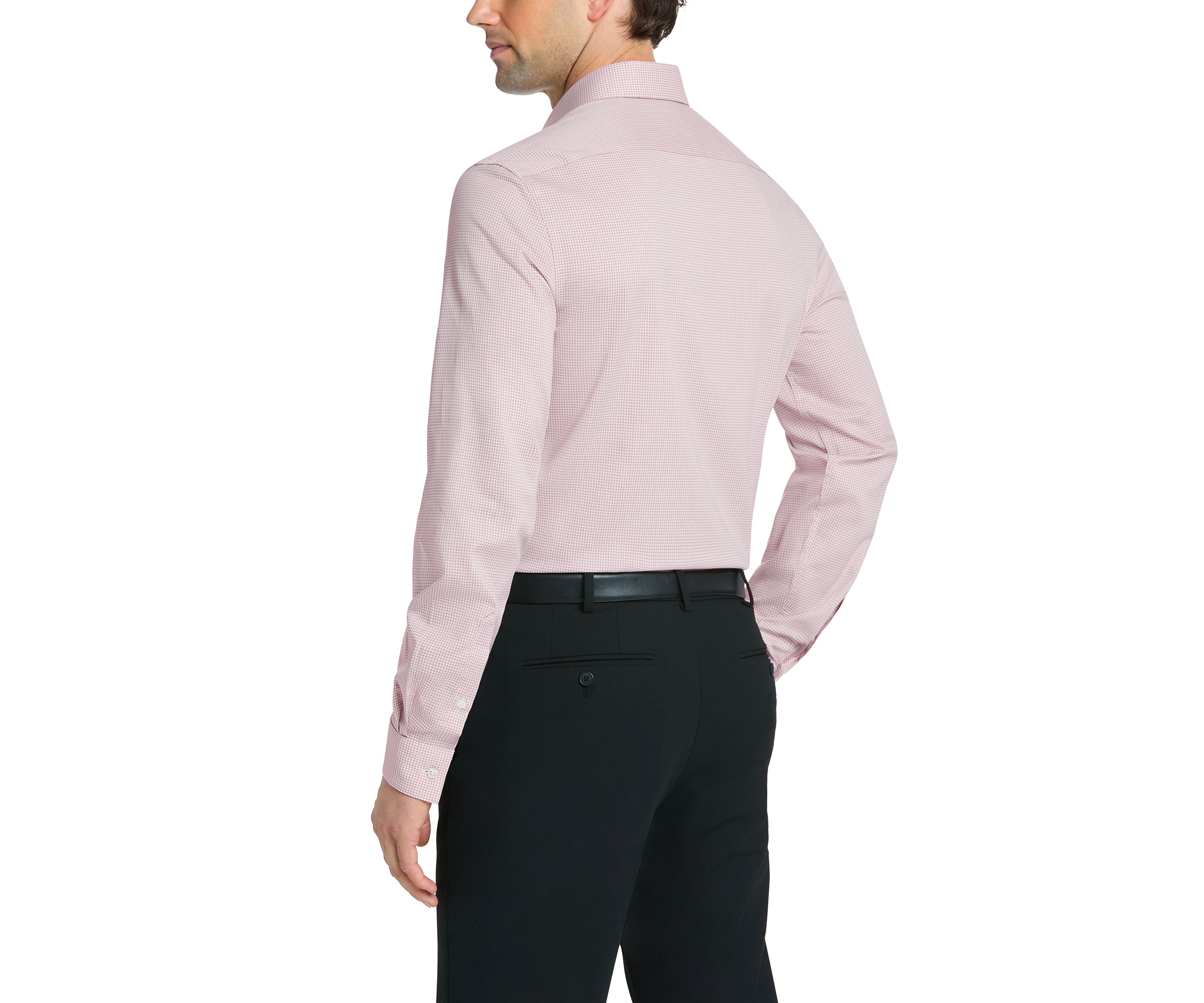 Mens Comfort Performance Slim Fit Dress Shirt