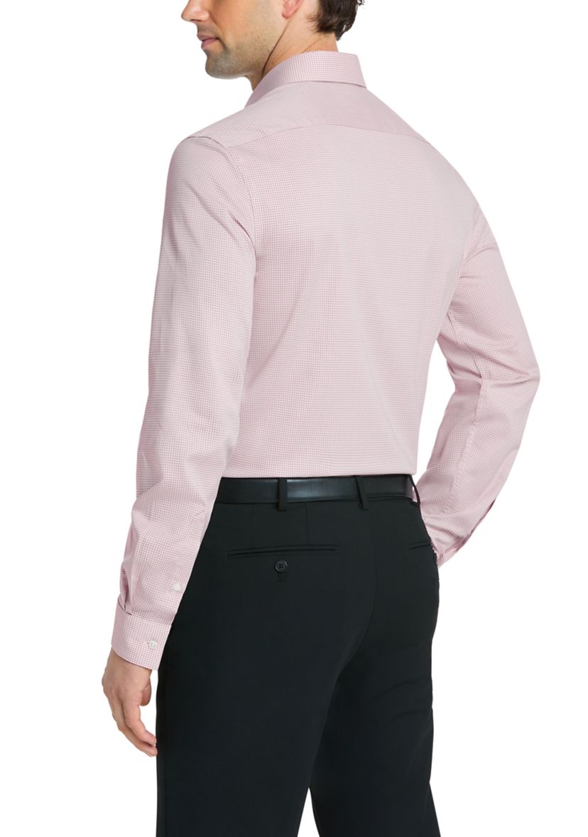 Mens Comfort Performance Slim Fit Dress Shirt