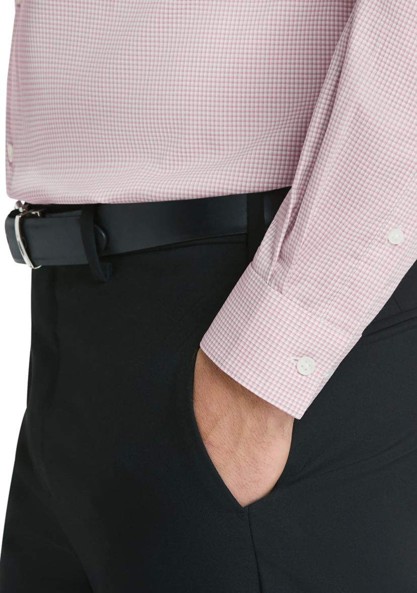 Mens Comfort Performance Slim Fit Dress Shirt