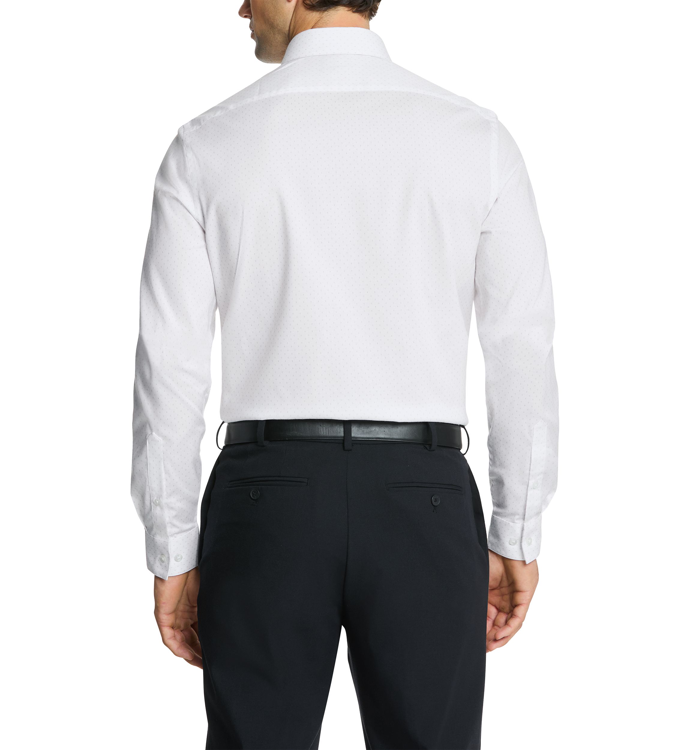 Mens Comfort Performance Slim Fit Dress Shirt