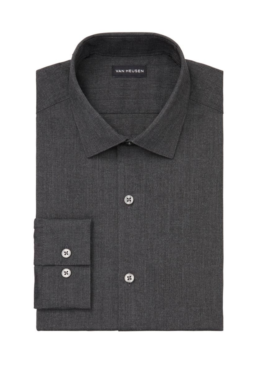 Mens Comfort Performance Slim Fit Dress Shirt