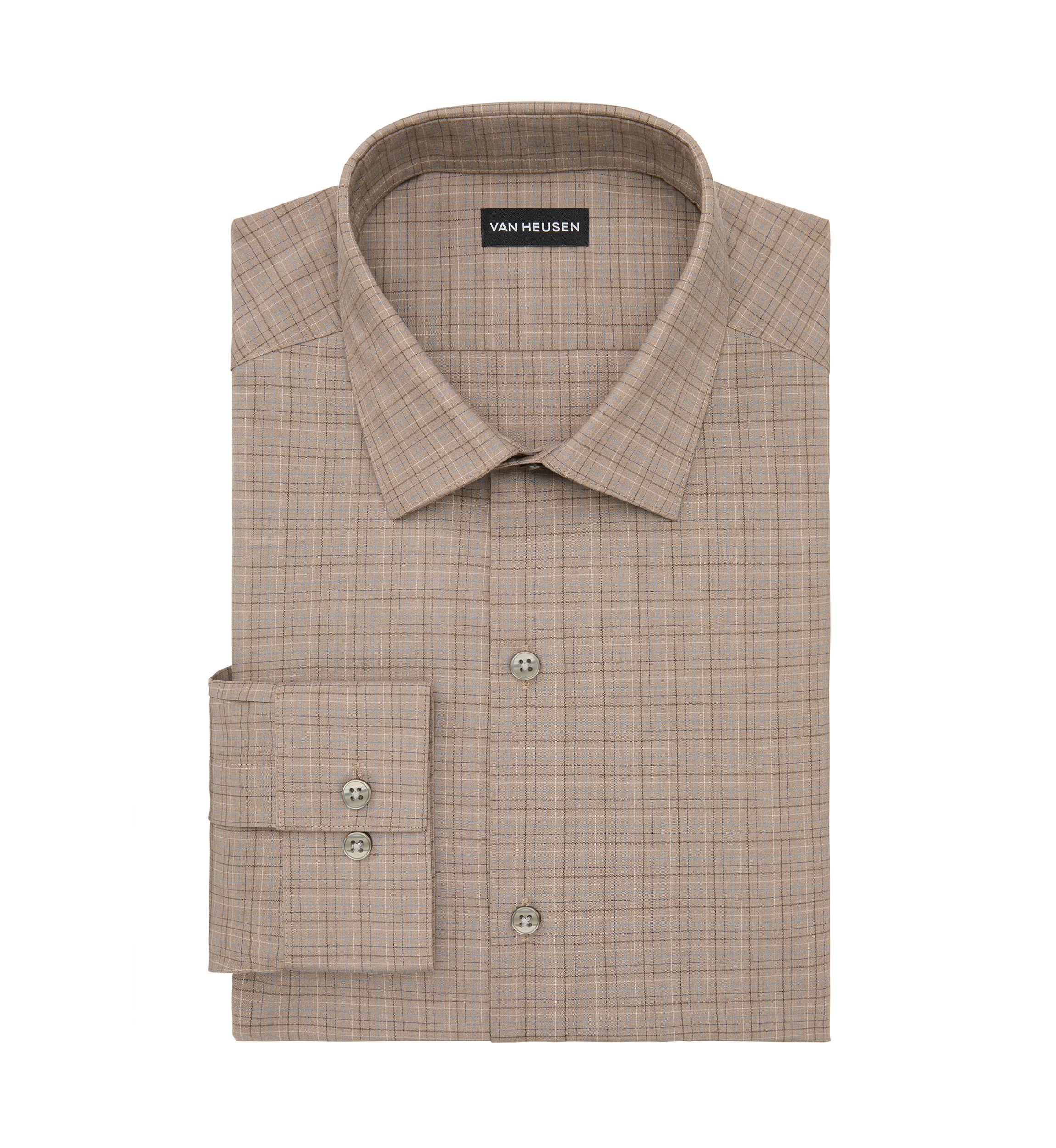 Mens Comfort Performance Slim Fit Dress Shirt