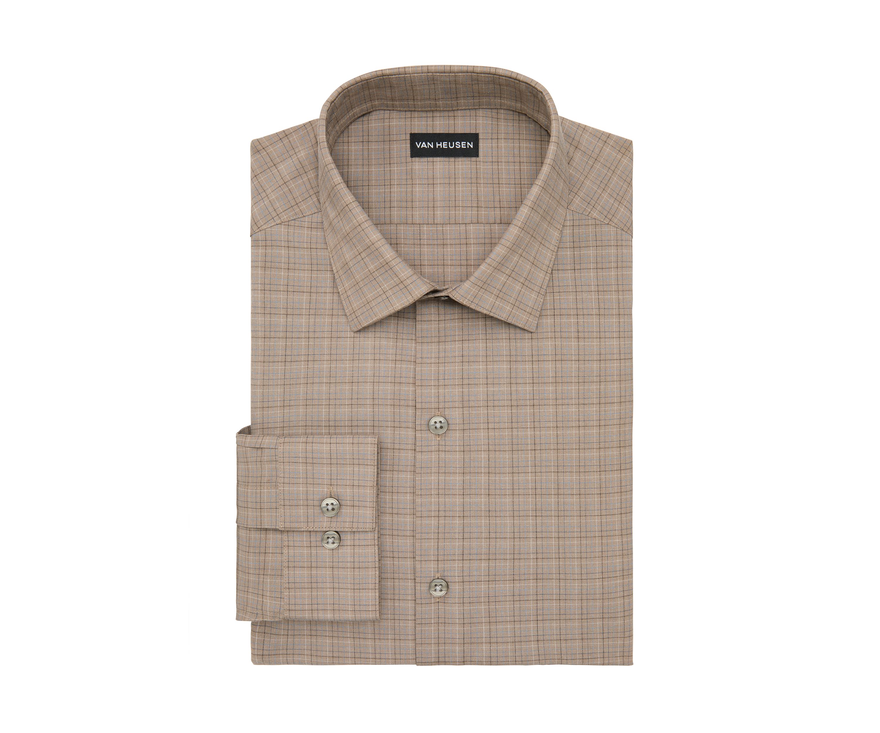 Mens Comfort Performance Slim Fit Dress Shirt