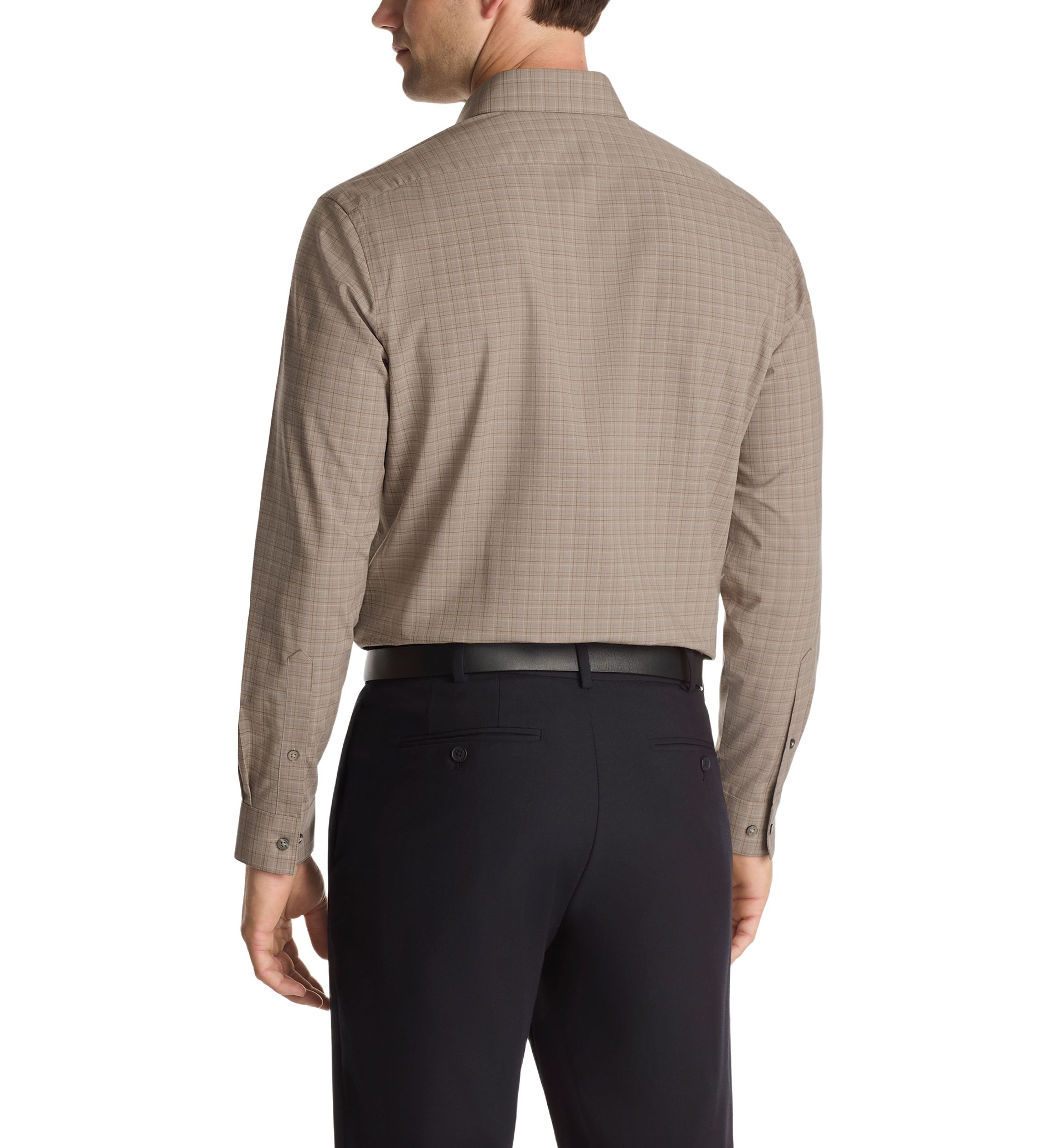 Mens Comfort Performance Slim Fit Dress Shirt