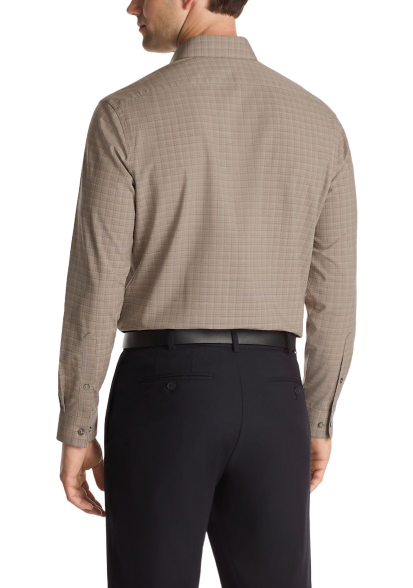 Mens Comfort Performance Slim Fit Dress Shirt