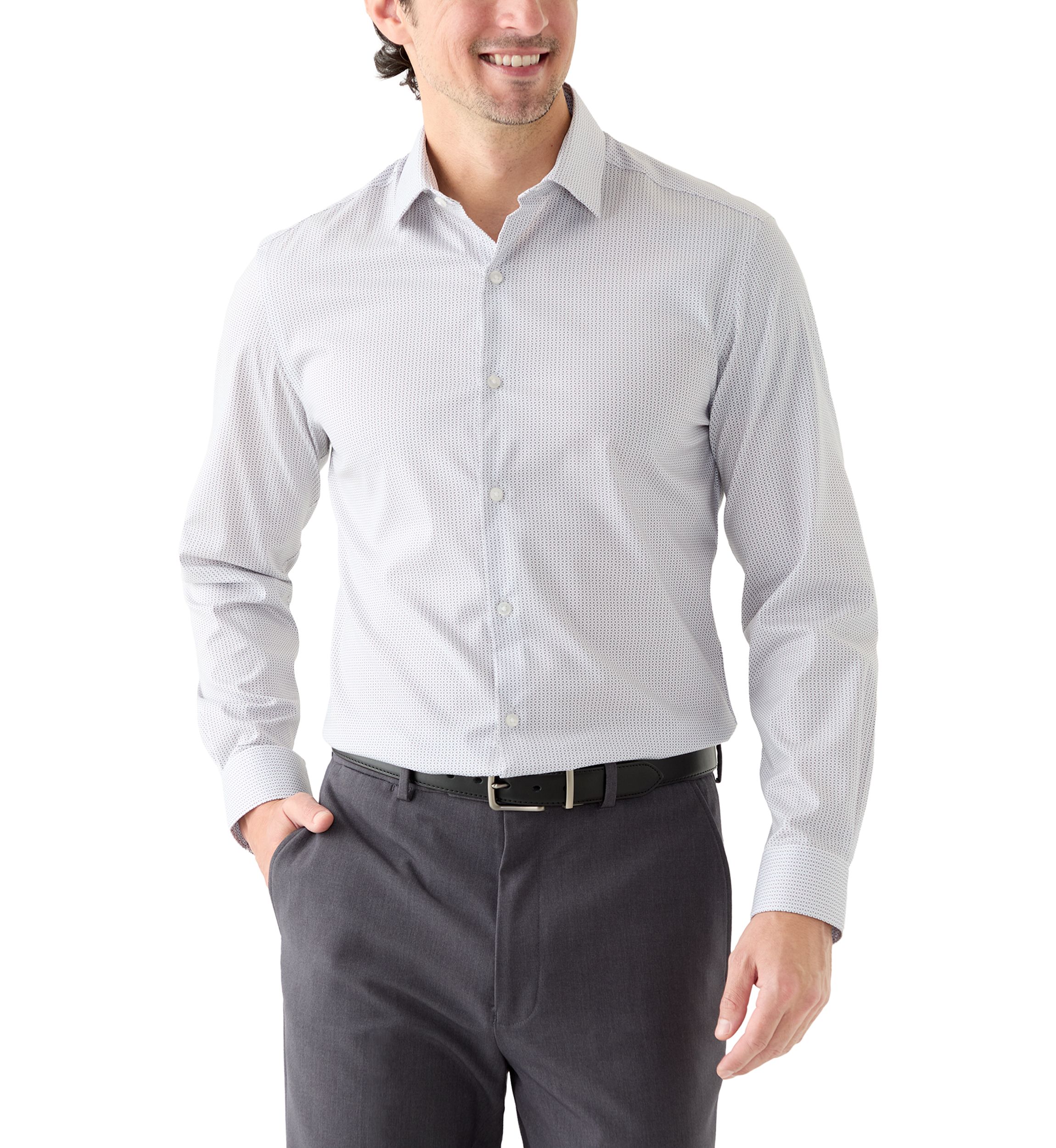 Mens Long Sleeve Slim Fit Dress Shirt