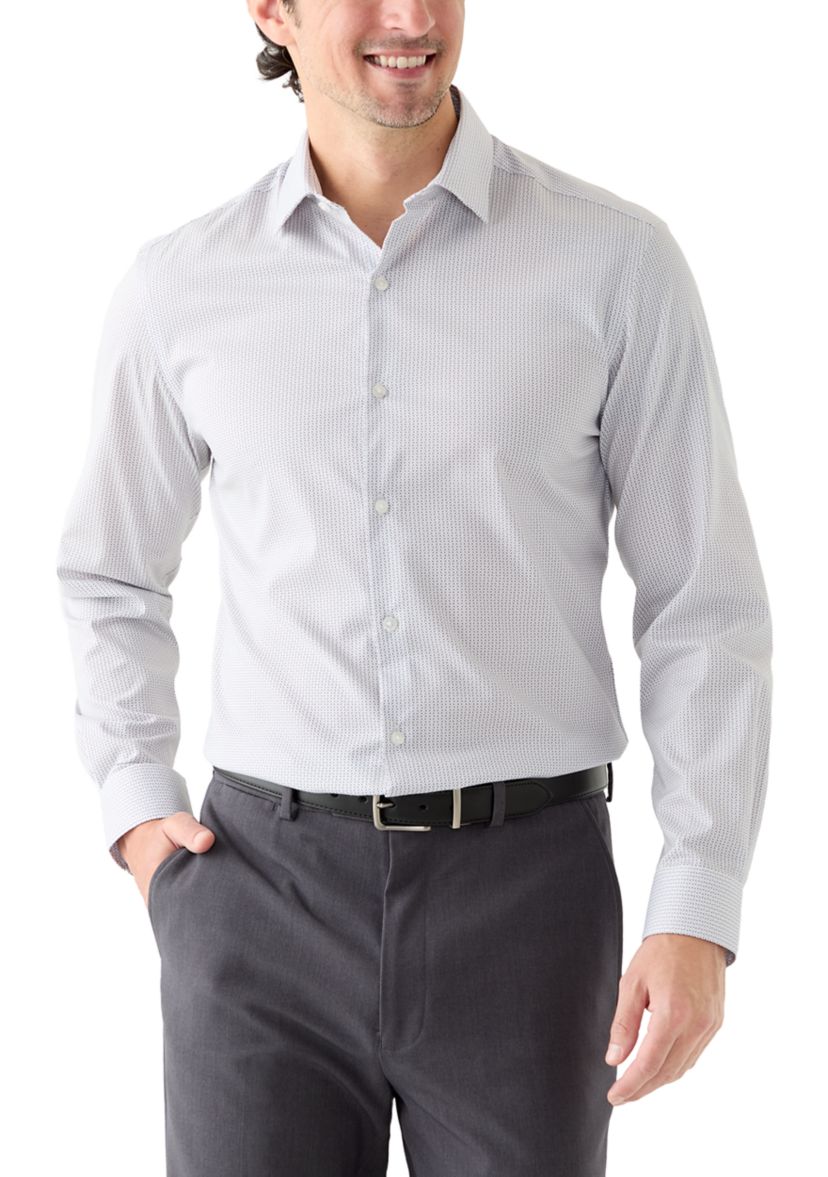 Mens Long Sleeve Slim Fit Dress Shirt
