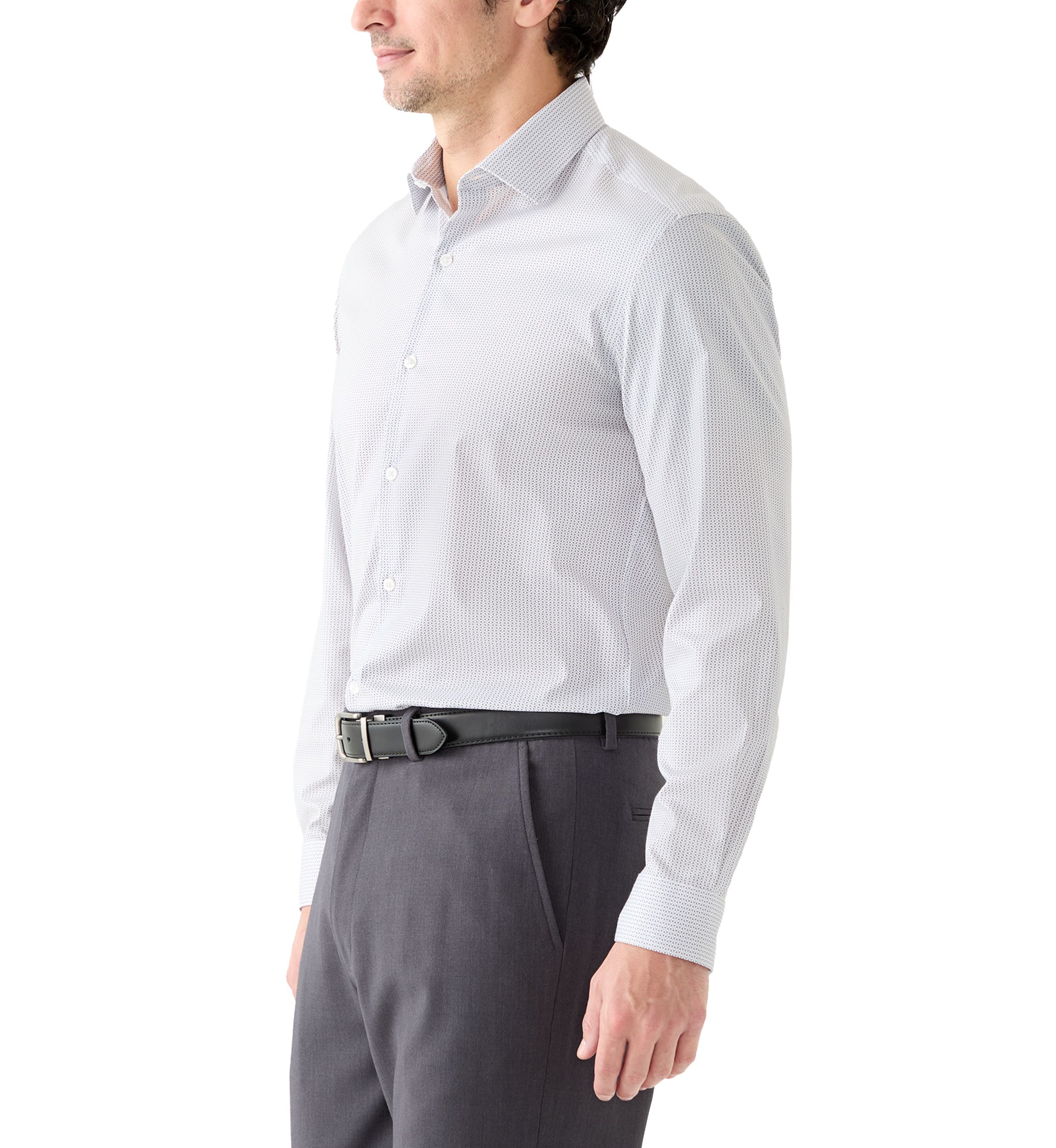 Mens Long Sleeve Slim Fit Dress Shirt