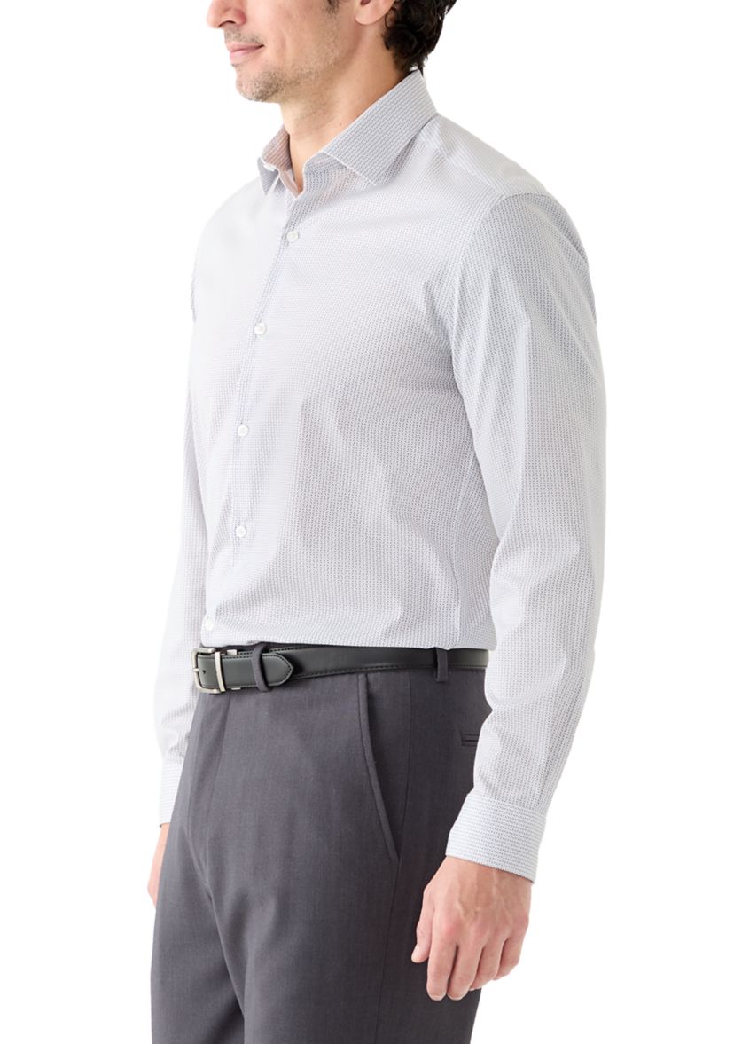 Mens Long Sleeve Slim Fit Dress Shirt