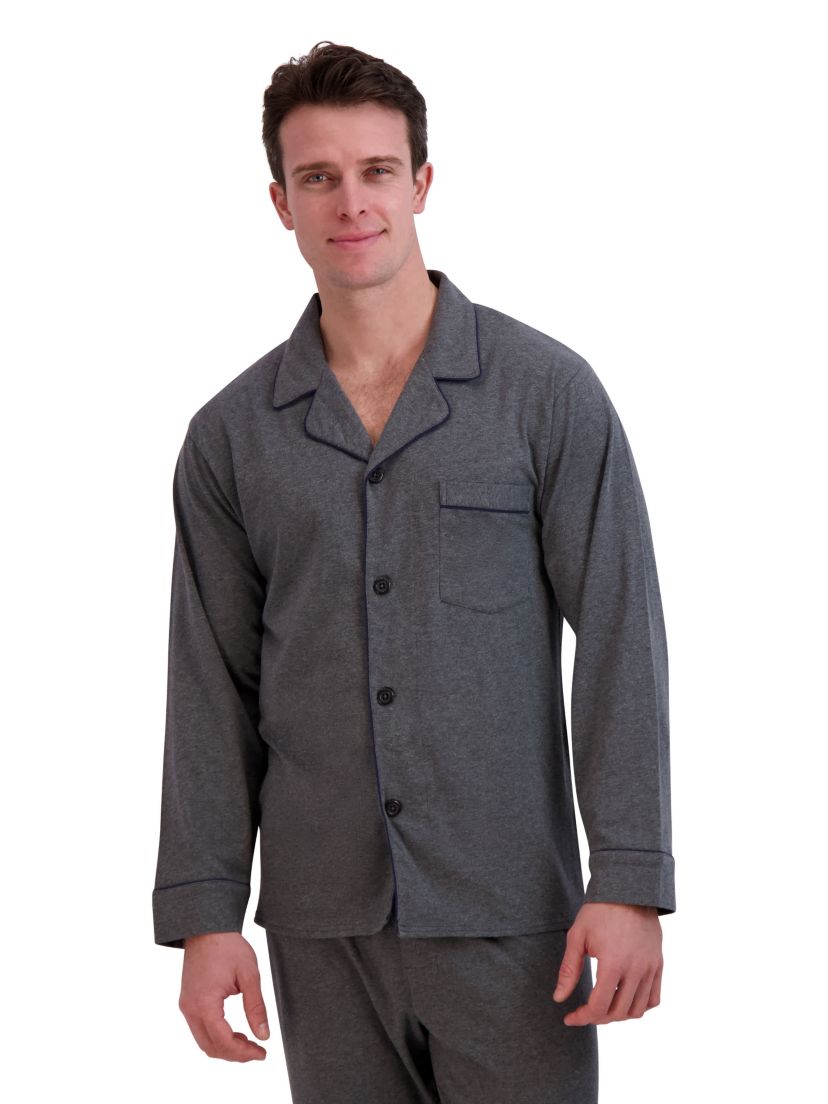 Hanes Mens Knit Pajama Set
