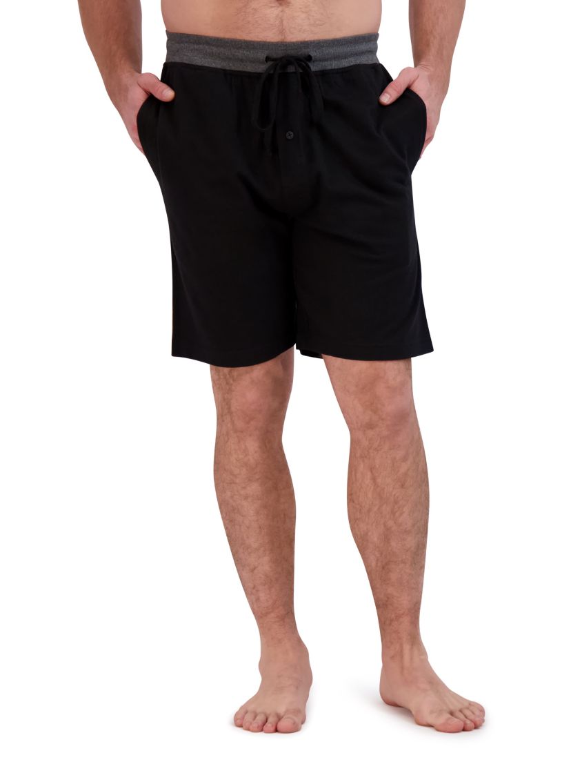 Mens Two Pack French Terry Knit Sleep Shorts