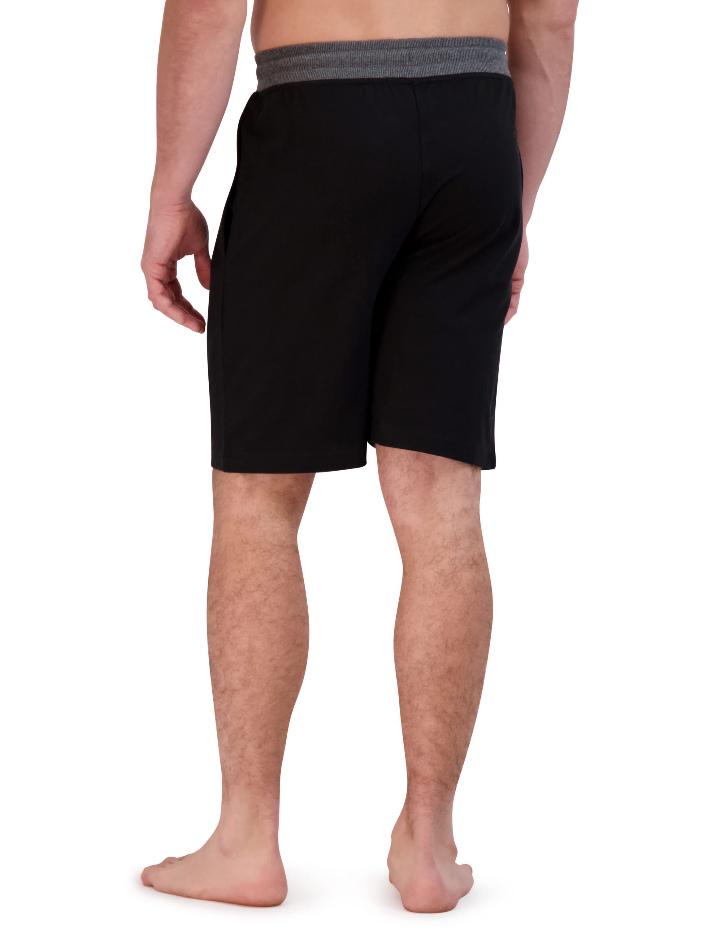 Mens Two Pack French Terry Knit Sleep Shorts
