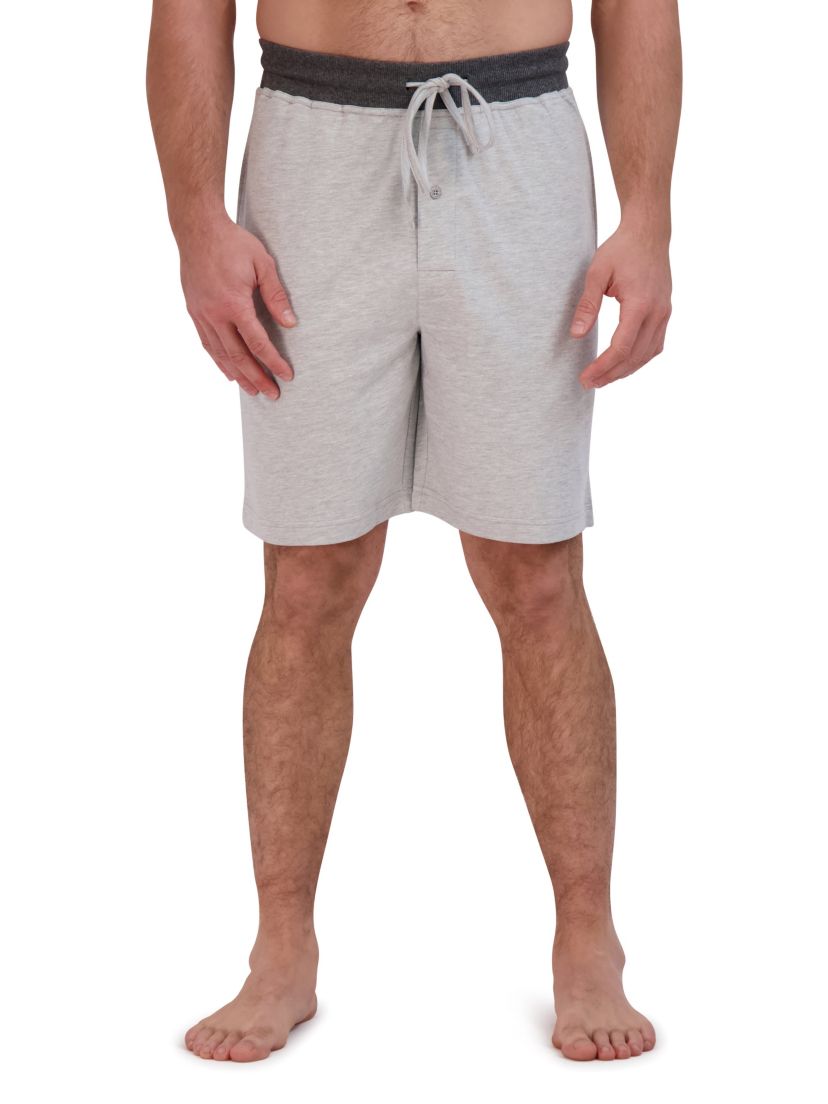 Mens Two Pack French Terry Knit Sleep Shorts