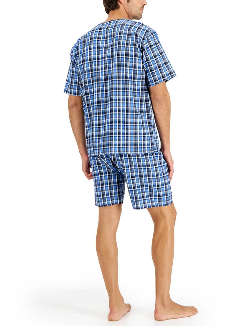 Mens Short Sleeve Short Pajama Set