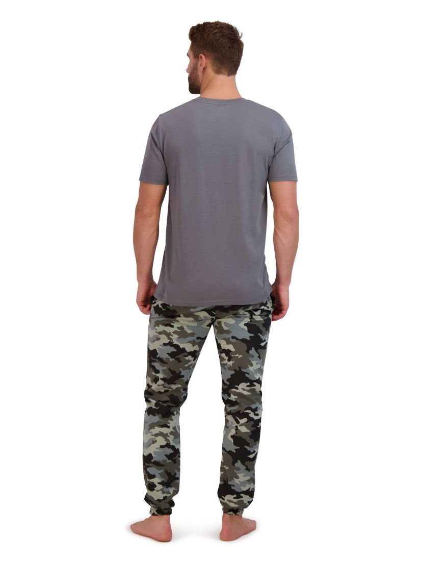 Mens Ultrasoft T-Shirt and French Terry Sleep Jogger Sleep Set