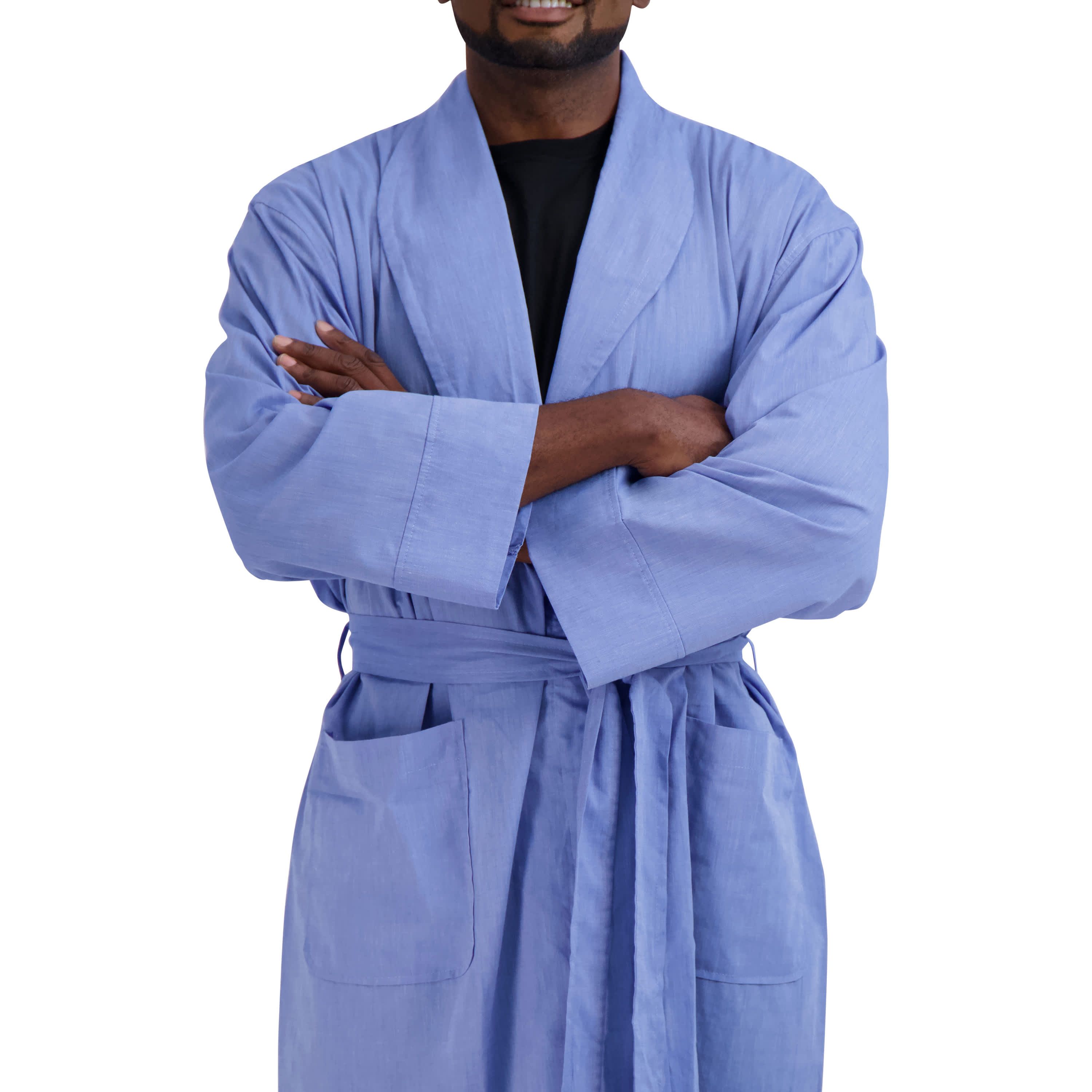 Mens Woven Shawl Collar Robe