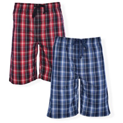 Hanes Men's Stretch Woven Sleep Shorts - 2 Pack, Small