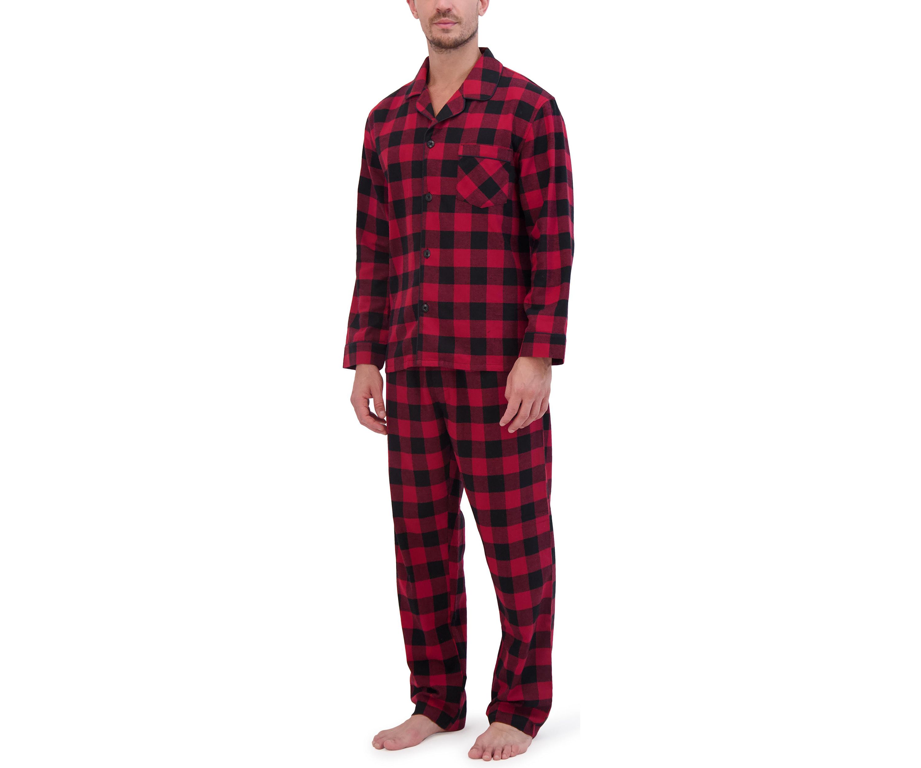 Hanes Mens Flannel Pajama Set