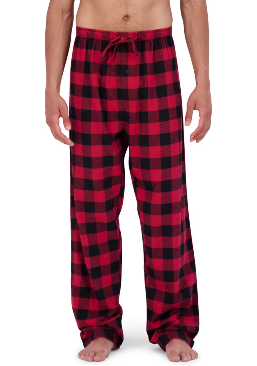 Hanes Mens Flannel Pajama Set