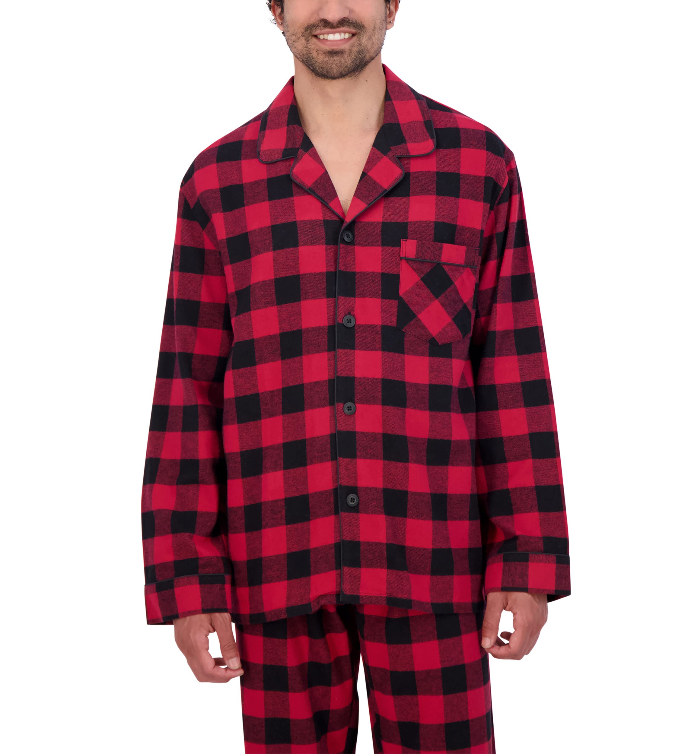 Hanes Mens Flannel Pajama Set