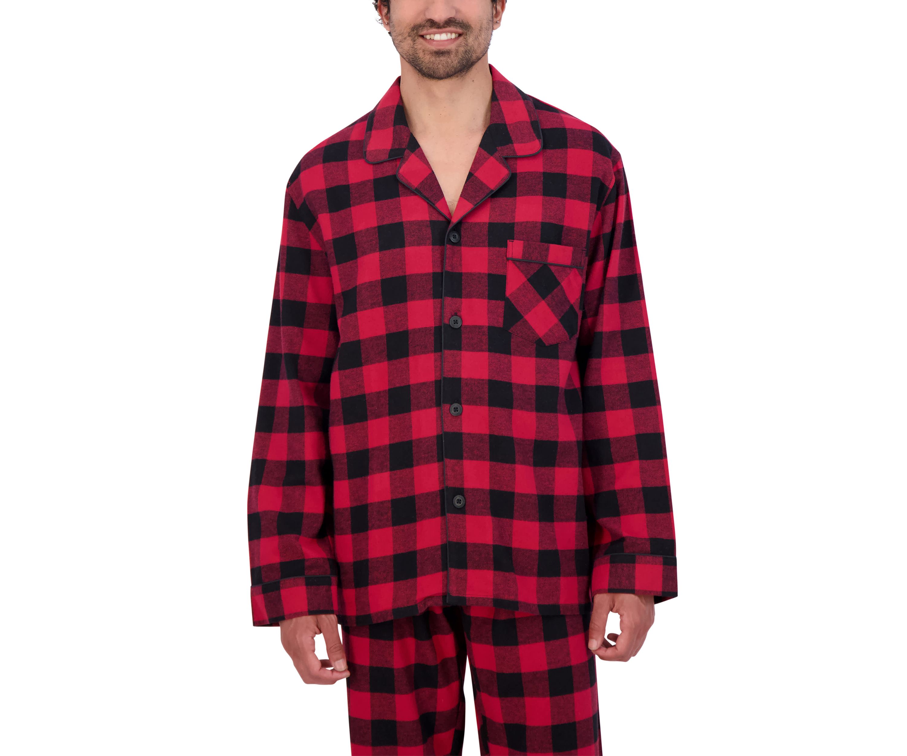 Hanes Mens Flannel Pajama Set