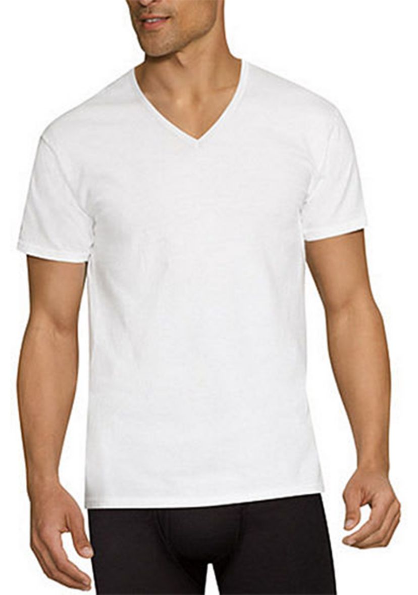 Hanes Mens 5-Pack Tall V-Neck Shirts