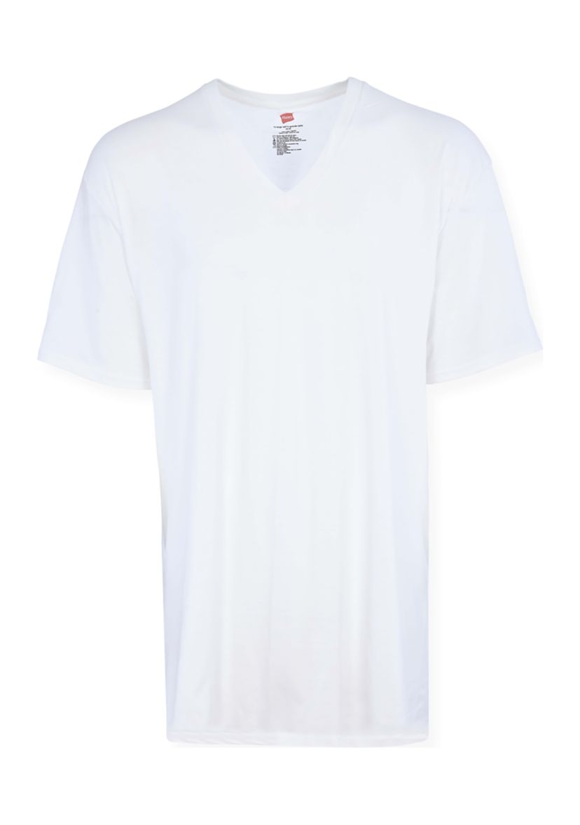 Hanes Mens 5-Pack Tall V-Neck Shirts