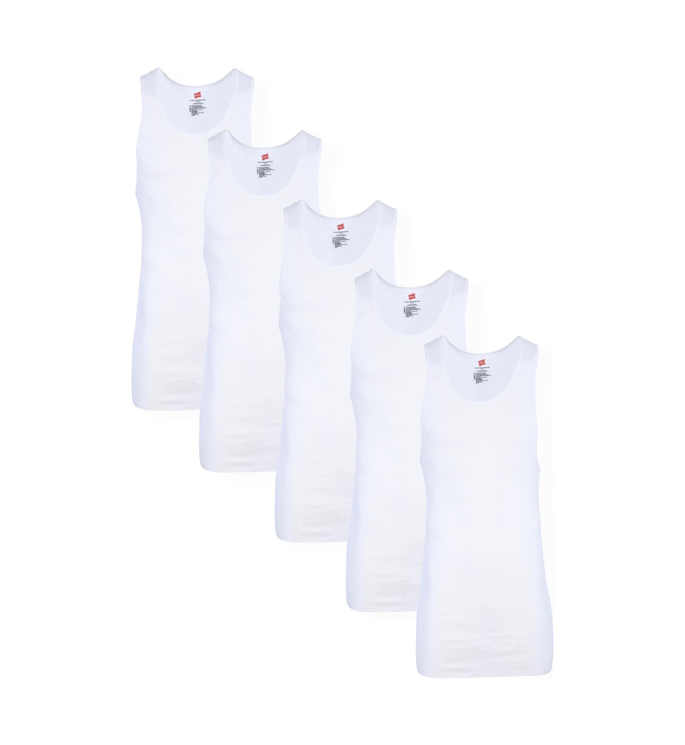 Hanes Mens 5-Pack Tall A-Shirts