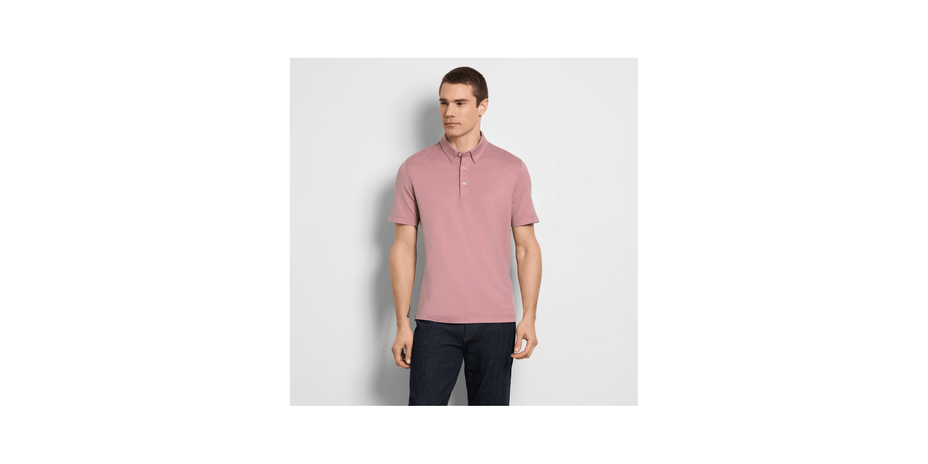 Twill Polo Short Sleeve Shirt
