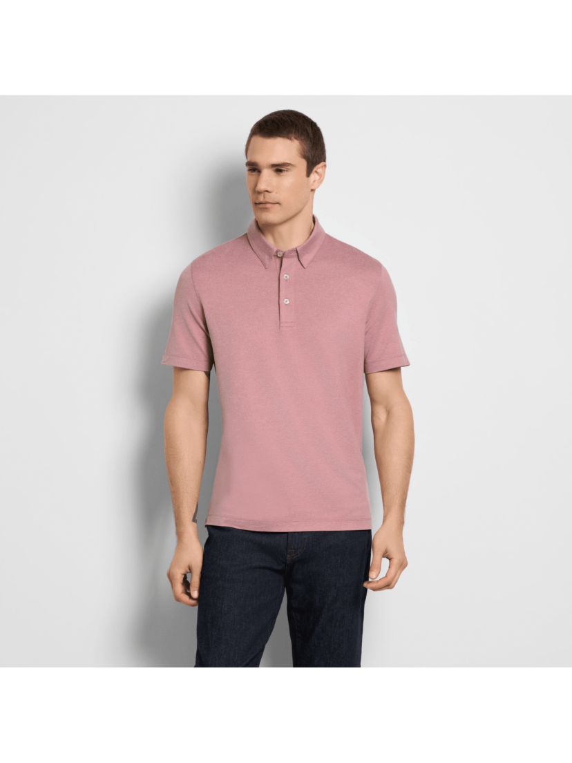 Twill Polo Short Sleeve Shirt