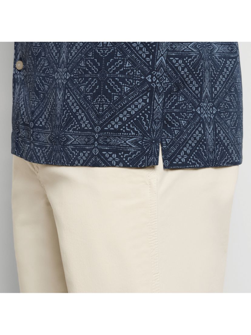Short Sleeve Bandana Print Camp Shirt