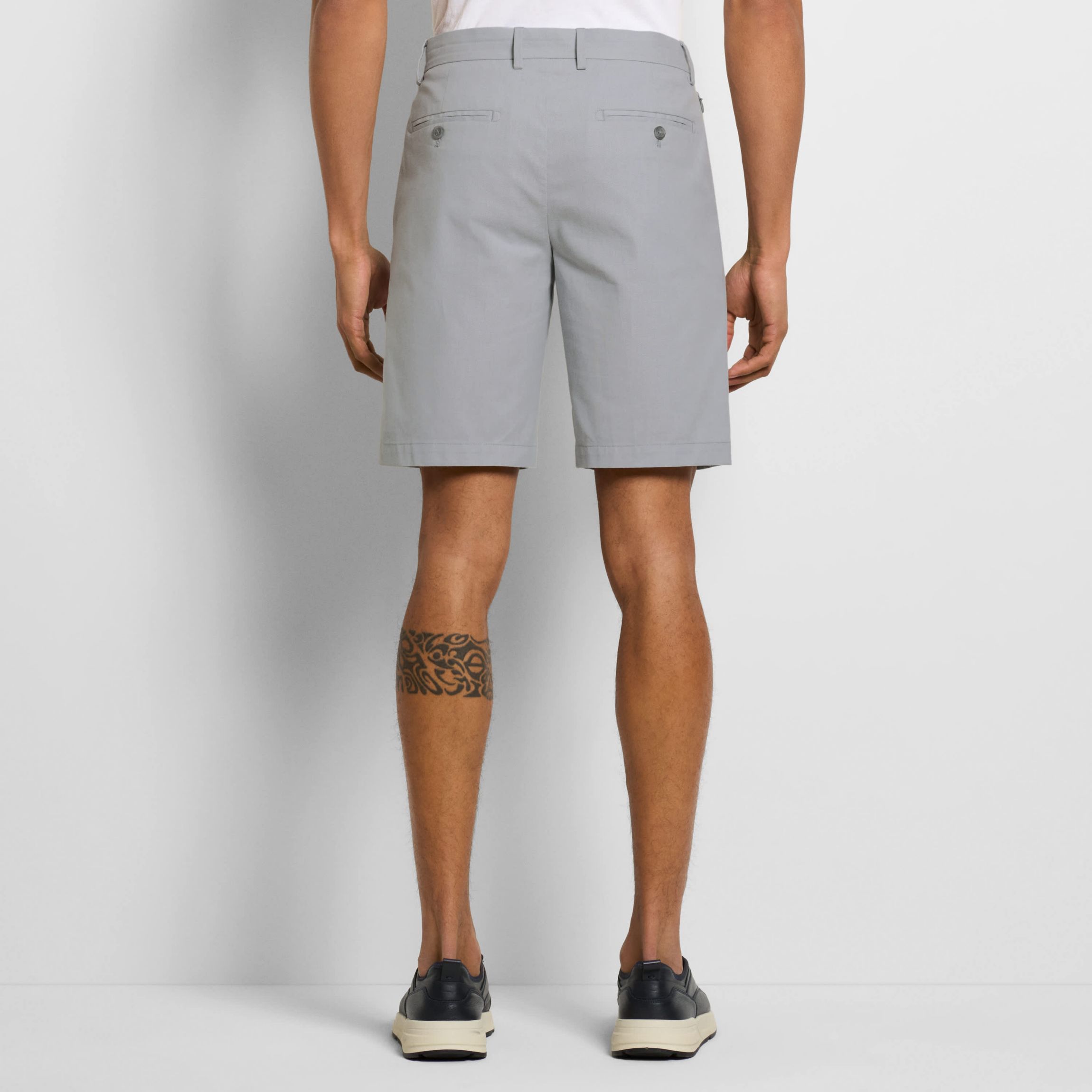 Melange Dobby Cotton Stretch Shorts