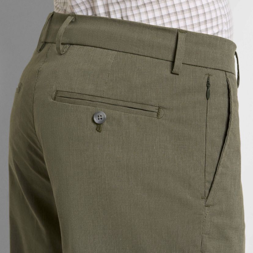 Straight Fit Cotton Fine Stripe  Pants